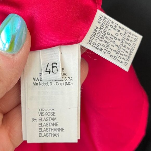 VPD Collection Black Beaded Cocktail Dress Size 46 (US 10) Made In Italy (NWT) - Picture 12 of 12